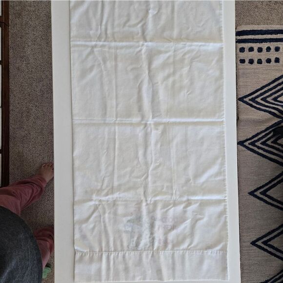 Vintage Pillowcase Stamped for Cross Stitch Embroidery Good Night Slippers Gown - Picture 5 of 7